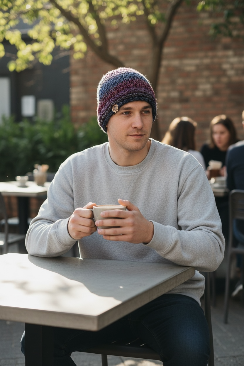 Winter Sunset Alpine Beanie