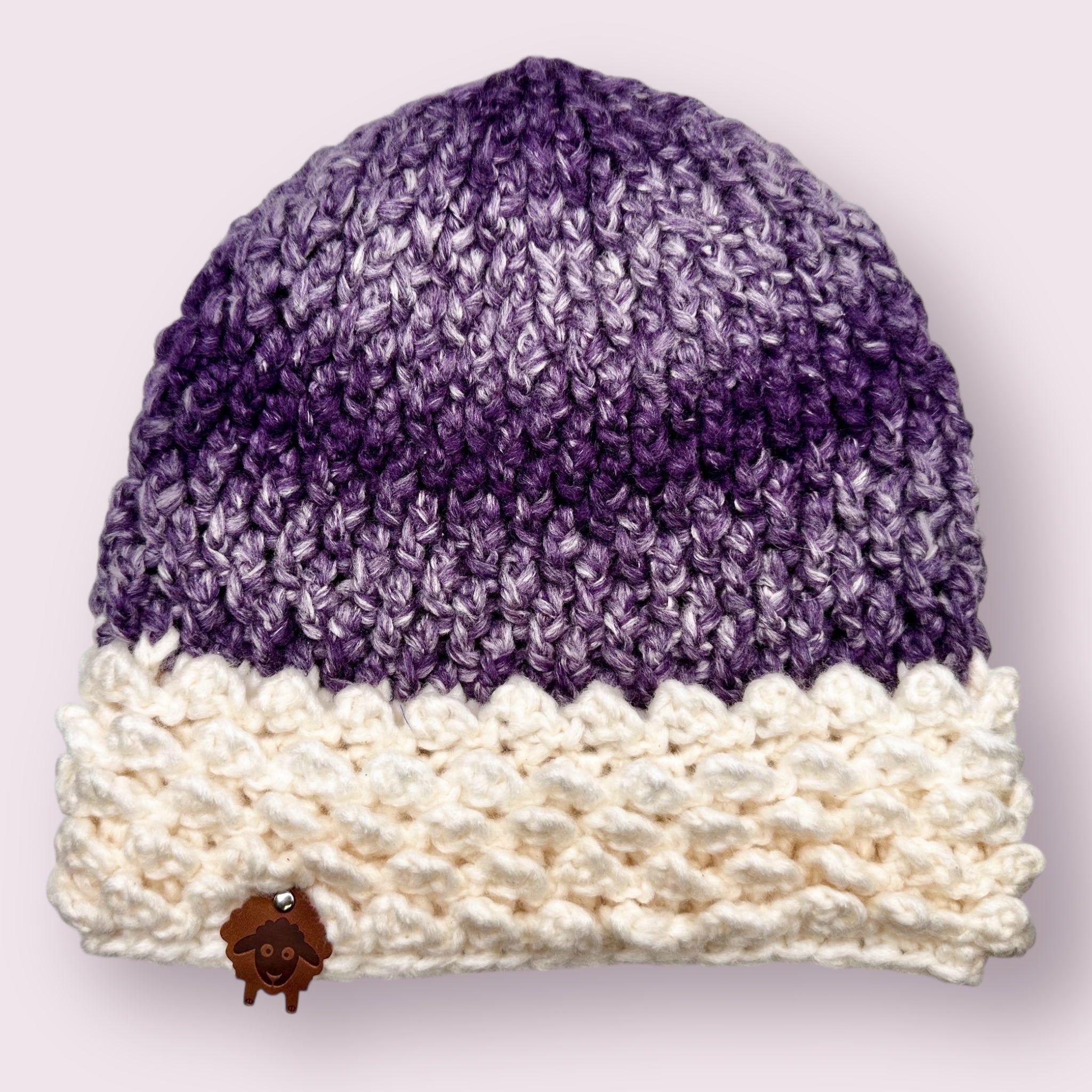 Purplicious Acorn Alpine Beanie